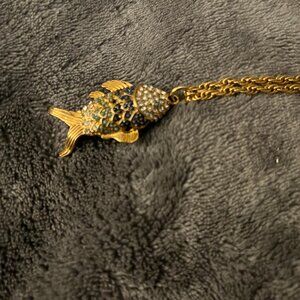 Ann Taylor Fish Necklace NWT